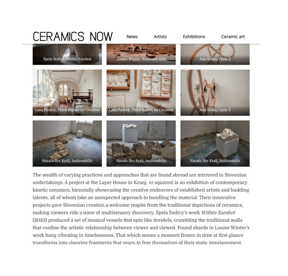 "The Kinetic Nature of Ceramics" article for Ceramics Now Magazine