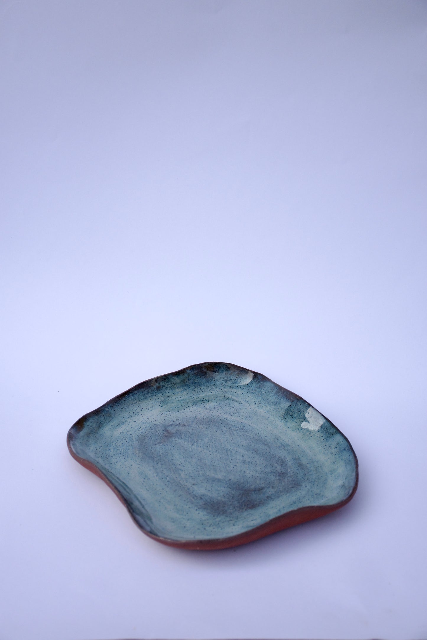 Large Sapphire Blue Plater