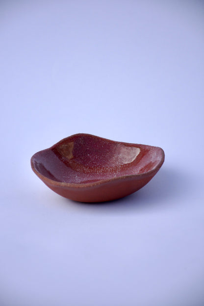 Small Rustic Red Bowl