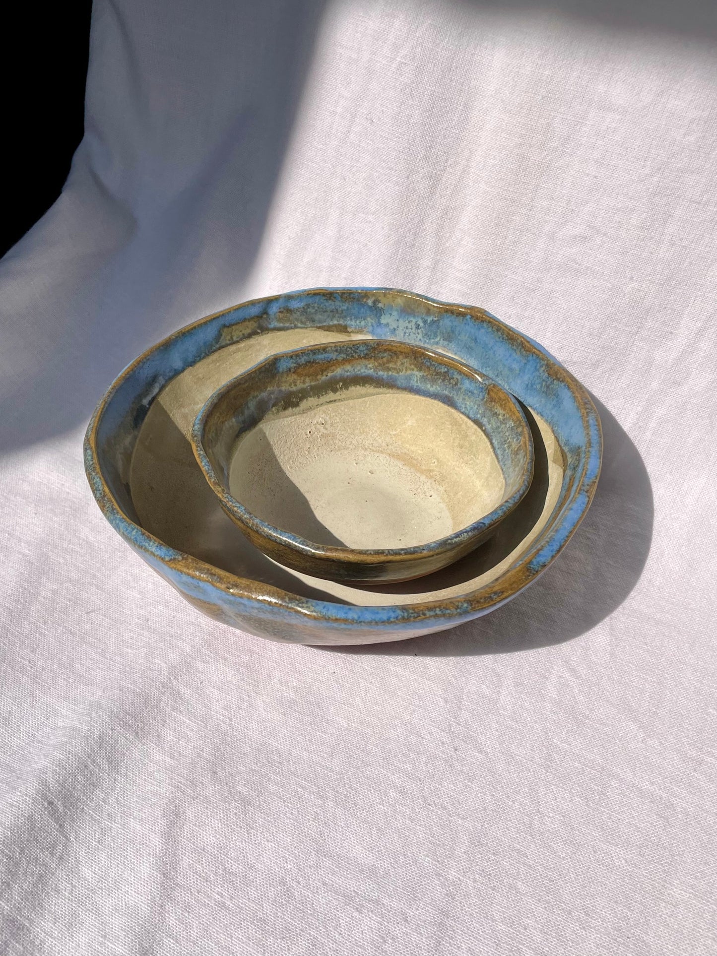 Rustic Light Blue-Neutral Bowl