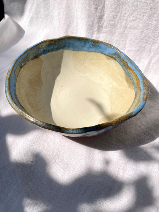 Rustic Light Blue-Neutral Bowl