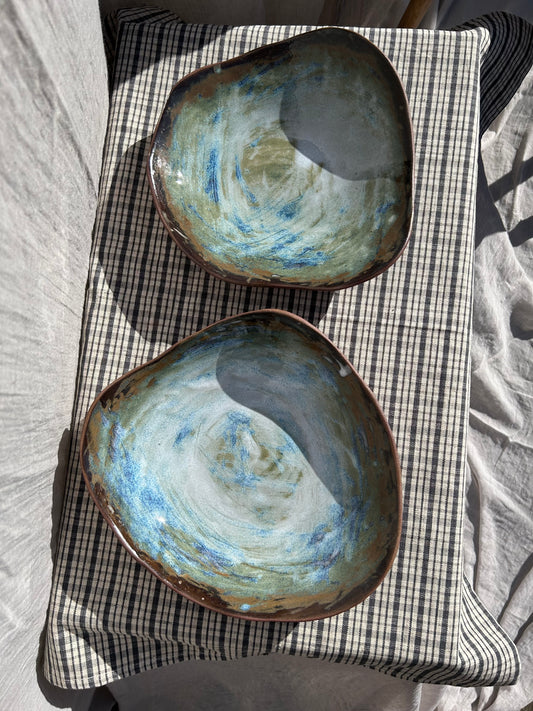 Dusty Blue Medium Plater (2 Available)
