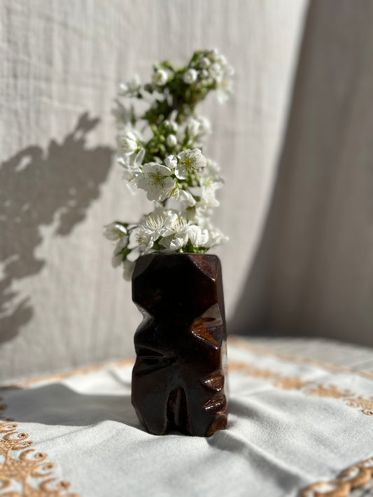 Zigzag Vase II - Brown