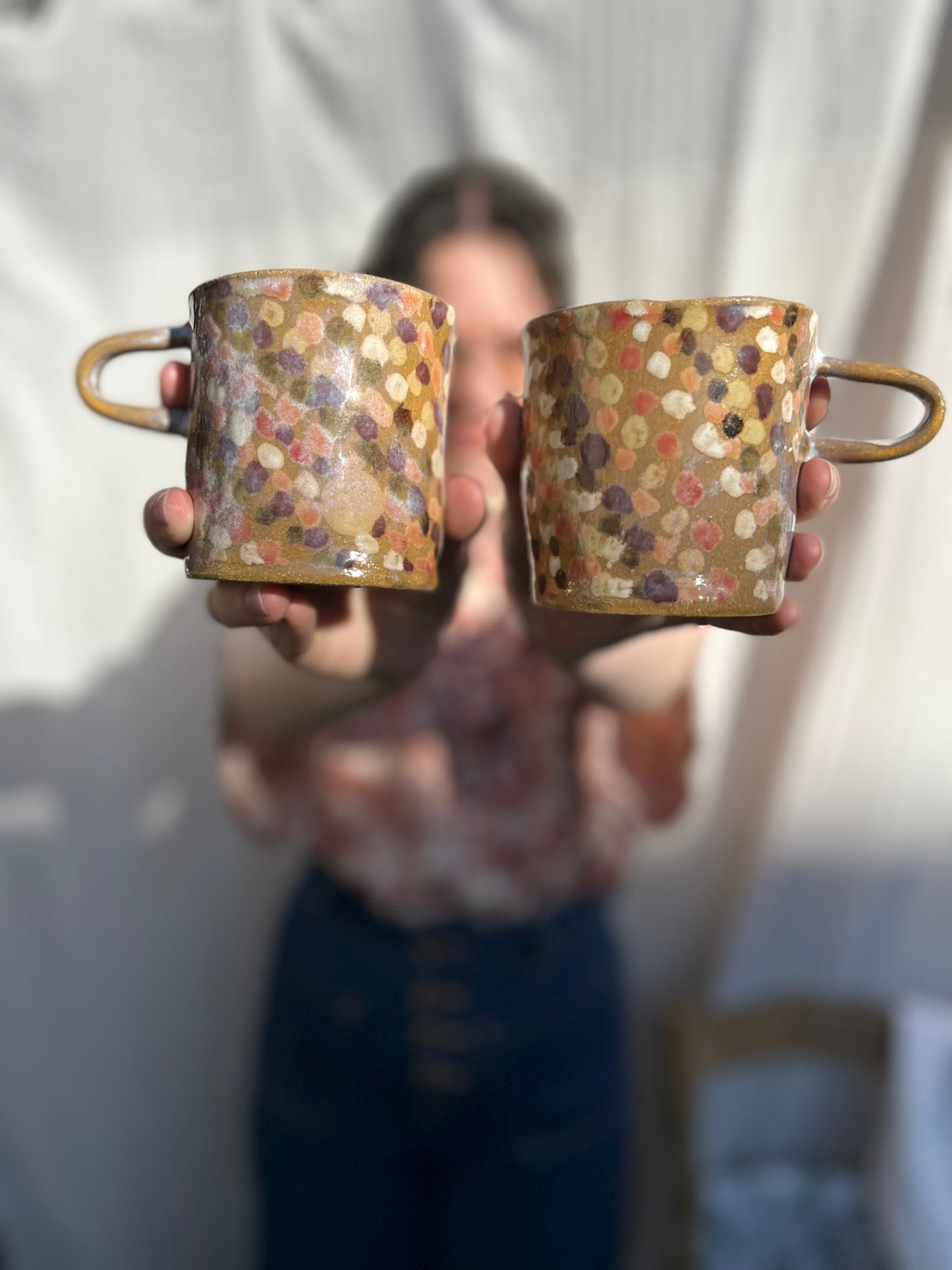 Pair of Dotted Mugs