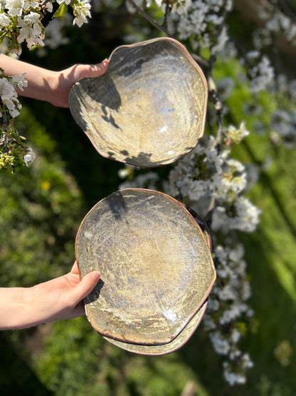 Brownish-Blue Medium Platter (3 Available)