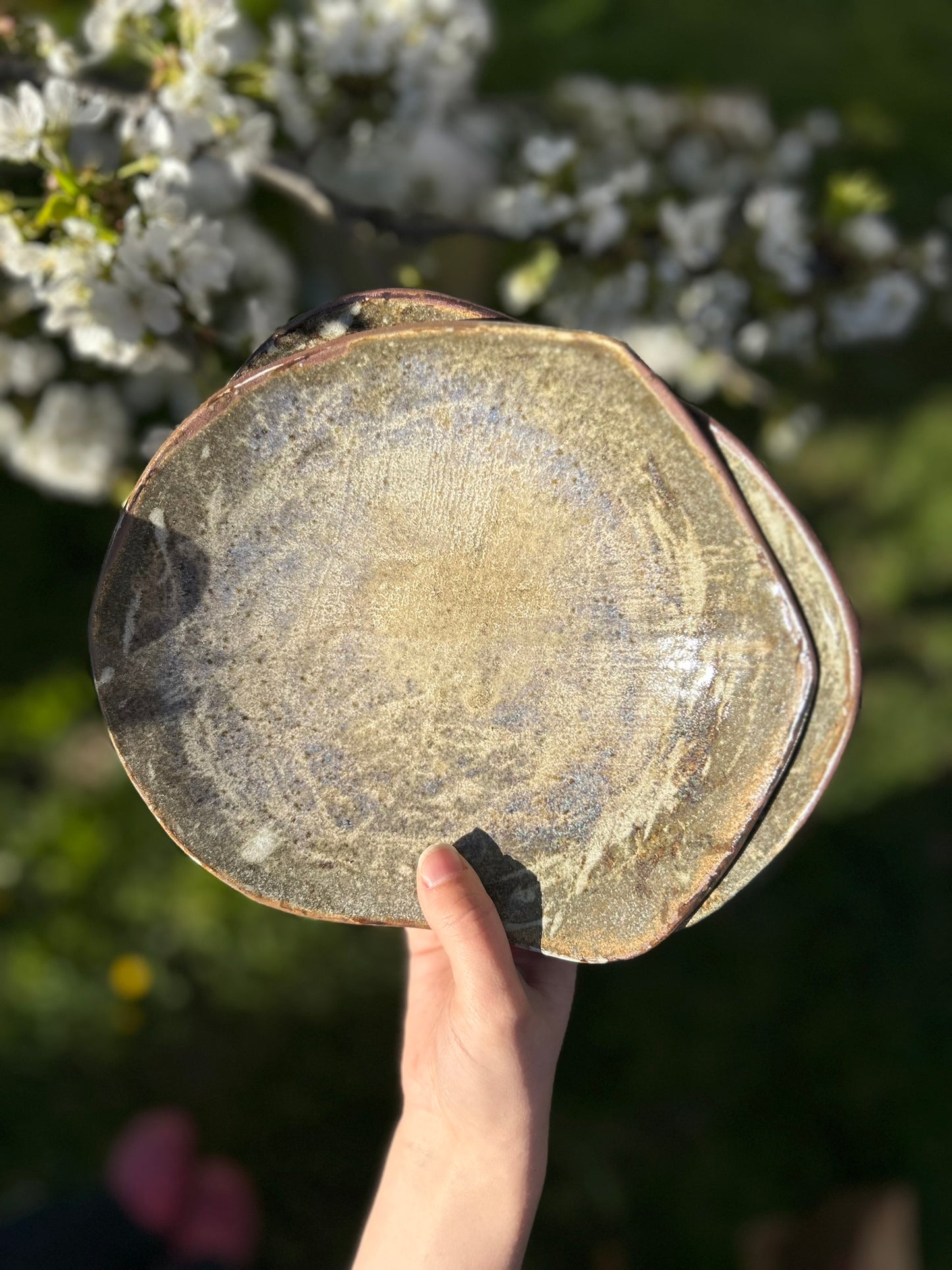 Brownish-Blue Medium Platter (3 Available)