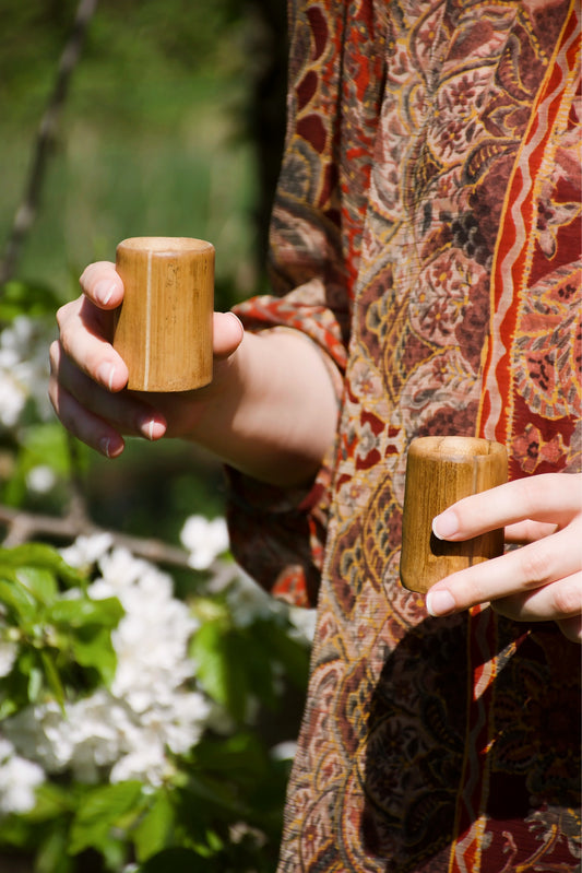 Set of Two Bamboo Aperitivo Cups